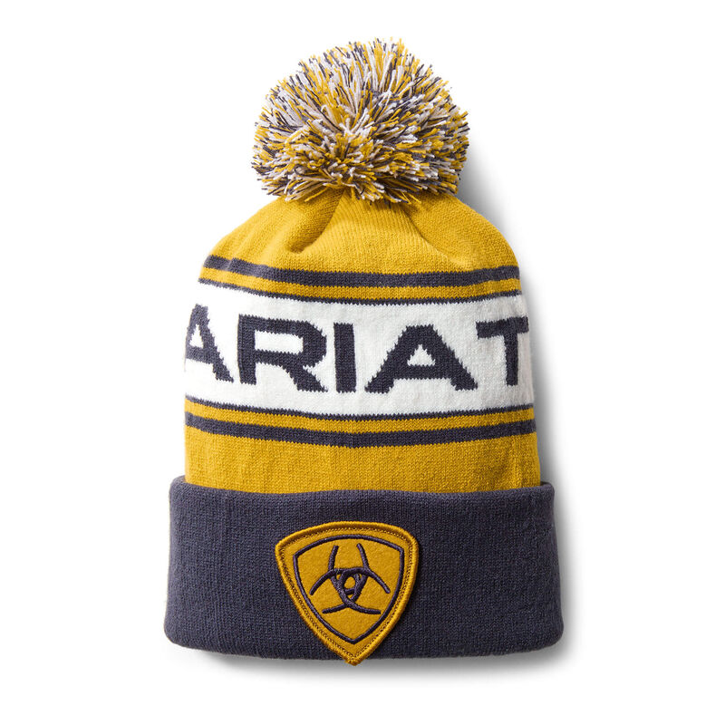 Ariat English: Team Gorros Mujer - Gris Oscuro / Amarillo (SPIGL0374)